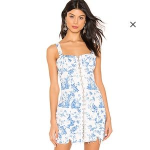 For Love and Lemons Monika Denim Hook-front Dress